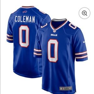 KEON COLEMAN MENS XL BILLS MOVE TO ZERO GAME DAY JERSEY DRI FIT SCREENPRINT NWT